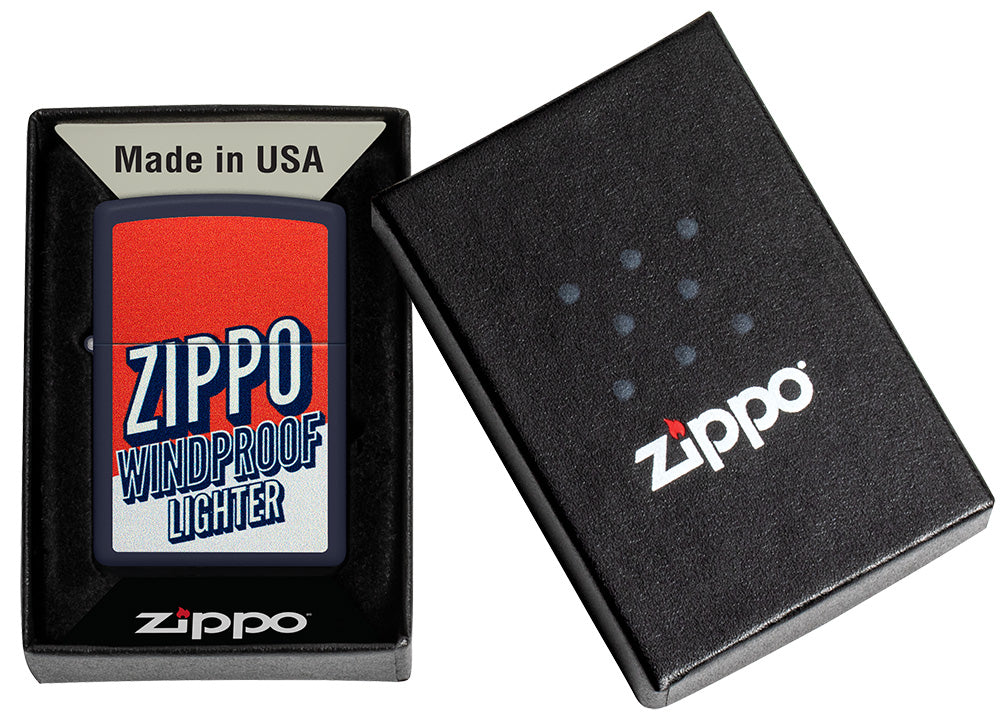 Kleurenblok Zippo design