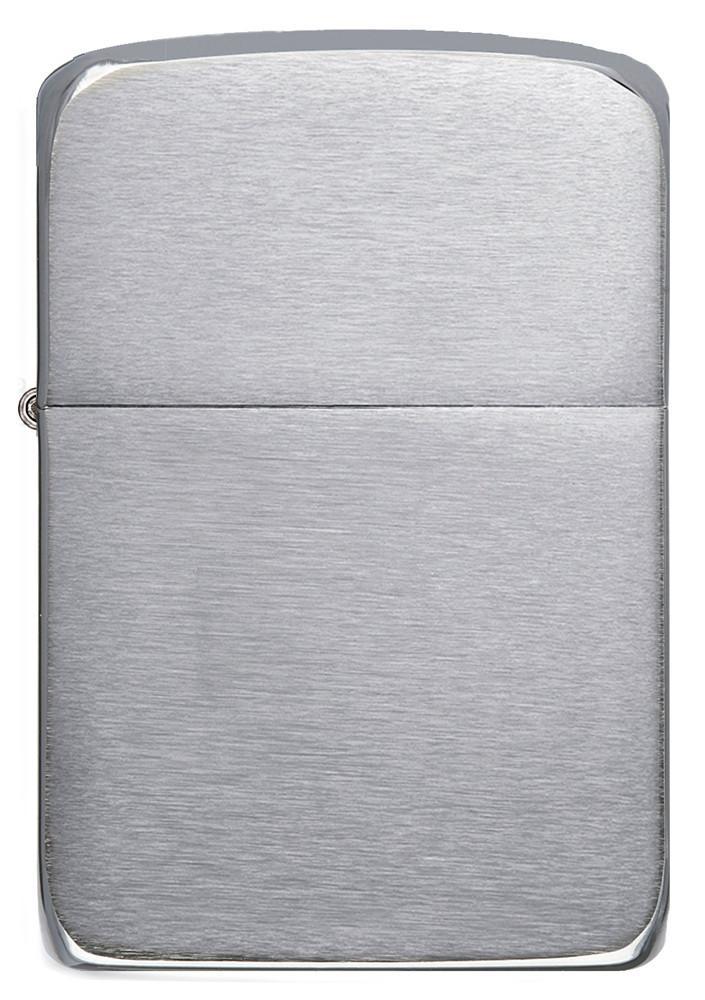 Zippo Aansteker 1941 Replica vooraanzicht in geborsteld chroom look