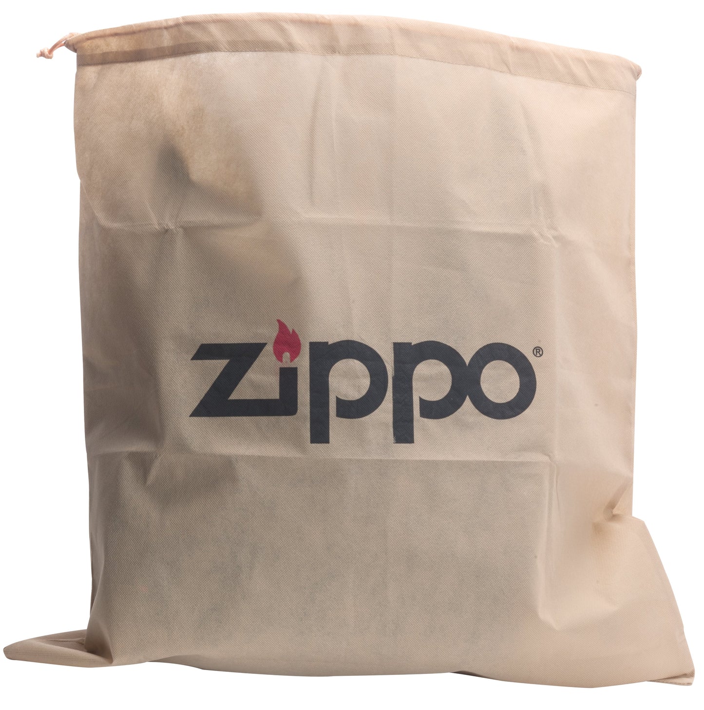 Zippo rugzak bruin mix van linnen en leer verpakt in stoffen zak