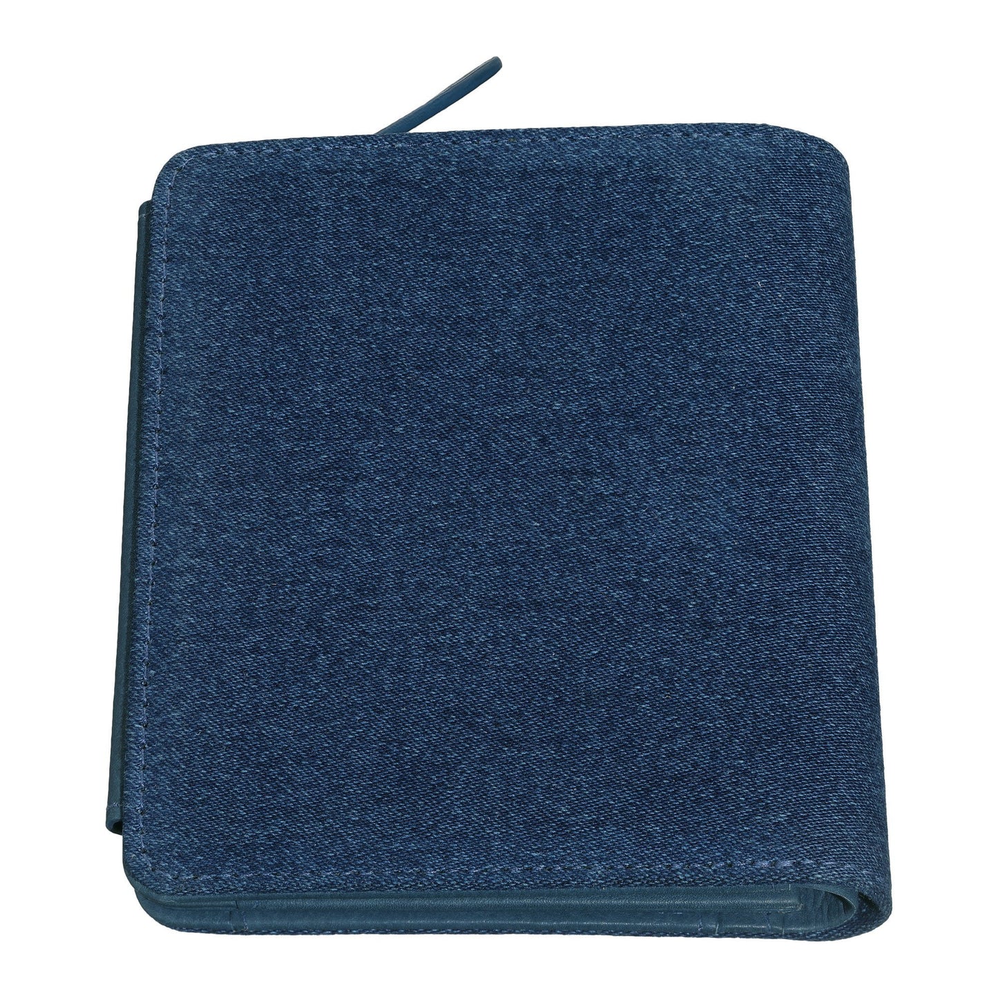 Achteraanzicht Zippo Denim en Blauwe Lederen Portemonnee met Rits