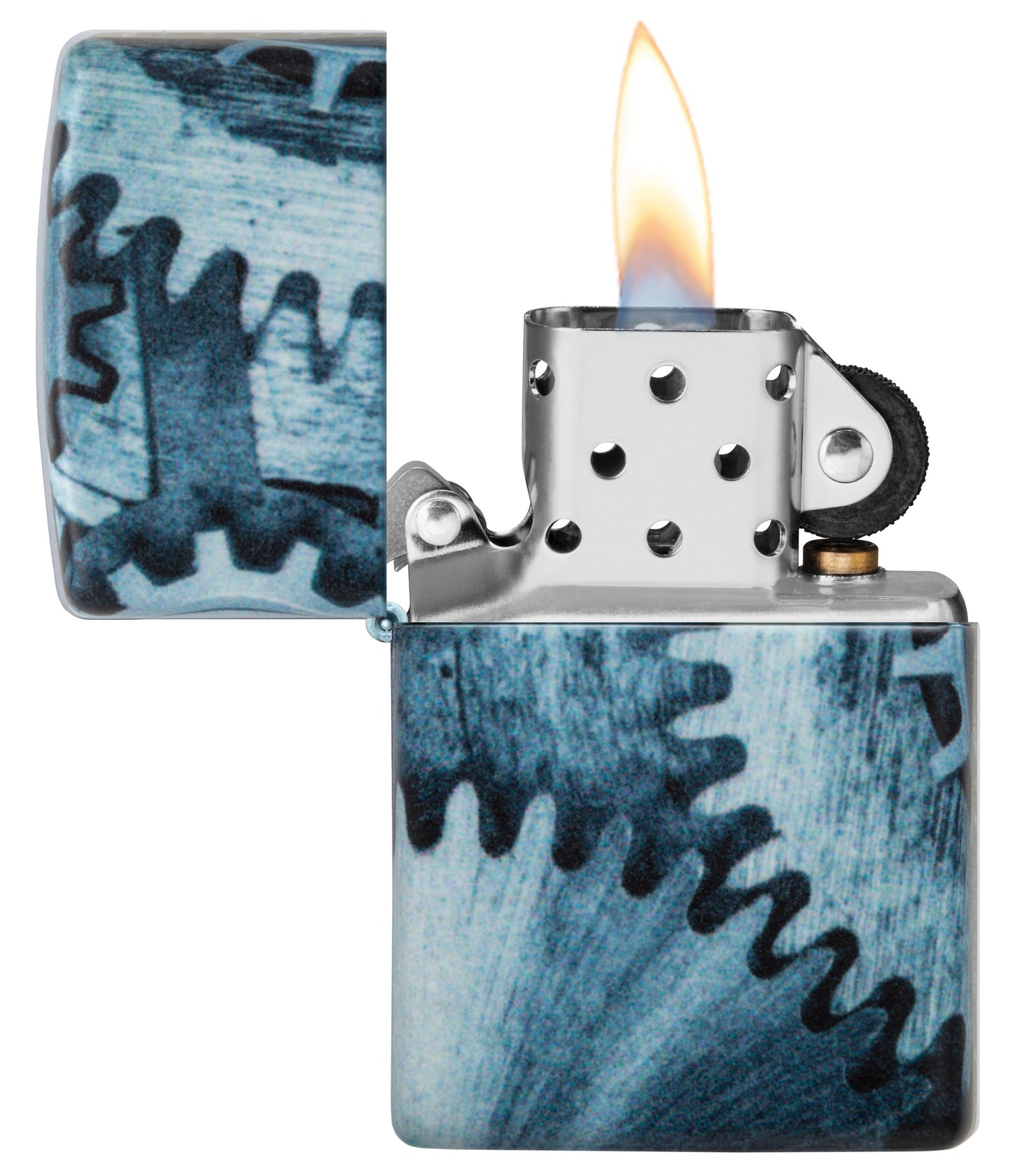 Zippo Aansteker 540 Graden Tandwielen Ontwerp met tandwielen Online Alleen Openen met Vlam