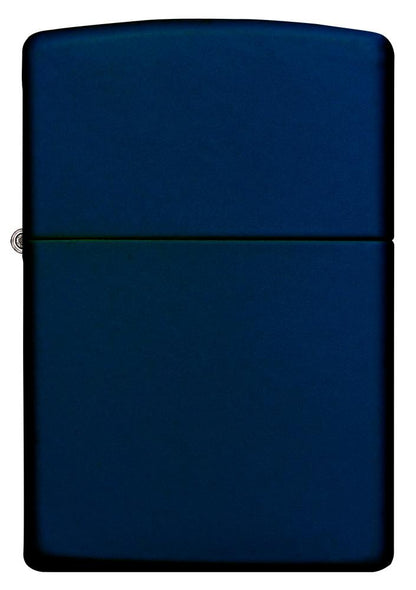 Vooraanzicht Zippo Aansteker Navy Blue Matte basismodel