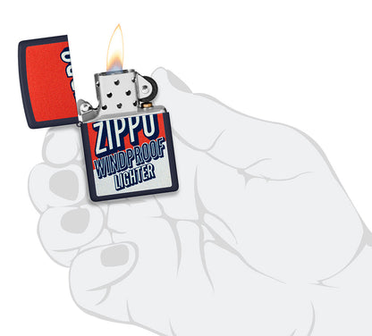 Kleurenblok Zippo design