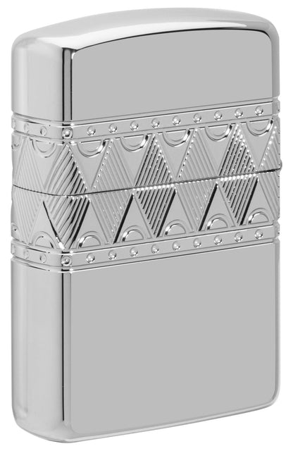 Sterling Silver Diamond Pattern Design