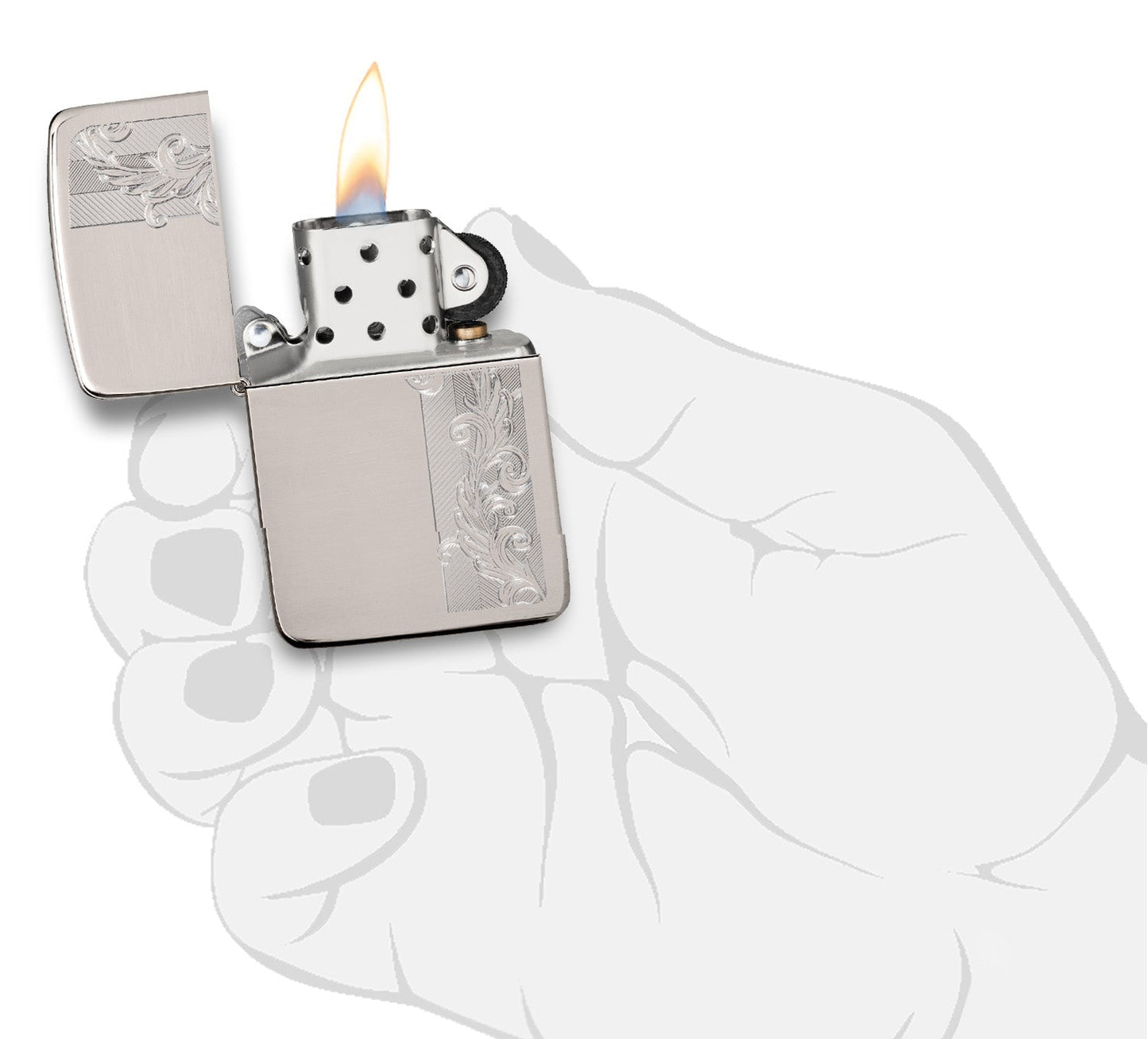 1941 Replica / Hand Satin Sterling Silver