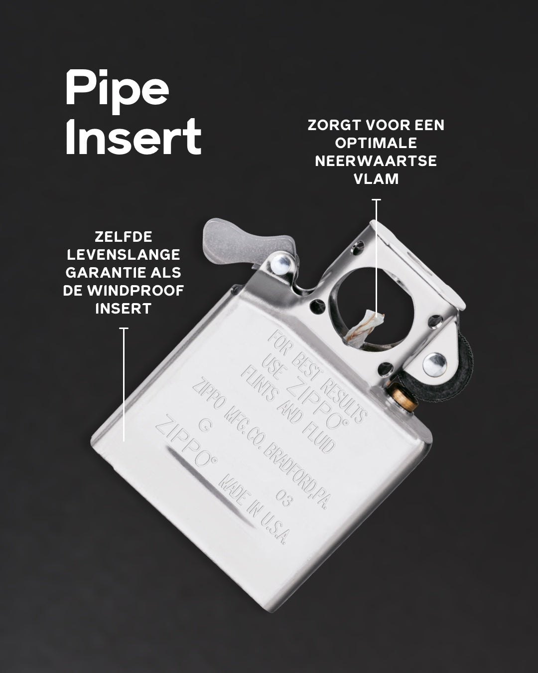 Pipe Insert Gold Flashed