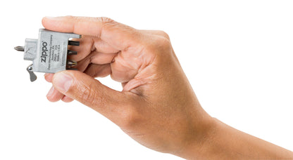 Bitveilige schroevendraaier met geborsteld chromen houder