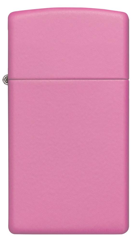 Vooraanzicht Zippo-aansteker Slim Pink Matt