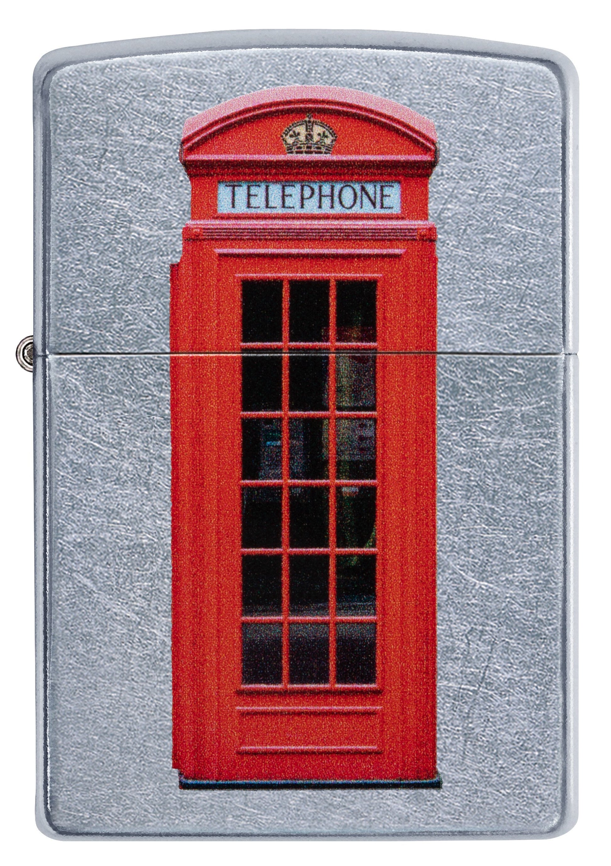 Vooraanzicht Zippo Aansteker Rode Telefooncel van Londen Online Only