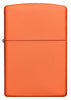 Vooraanzicht Zippo aansteker Orange Matte basismodel