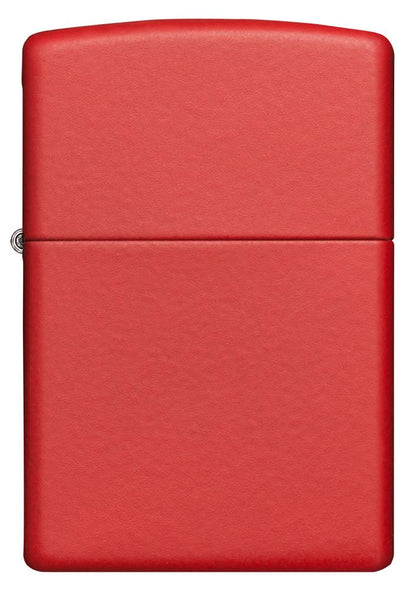 Vooraanzicht Zippo aansteker Red Matte basismodel