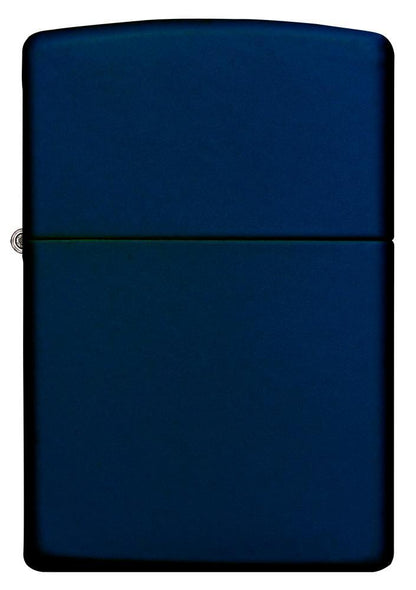 Vooraanzicht Zippo Aansteker Navy Blue Matte basismodel