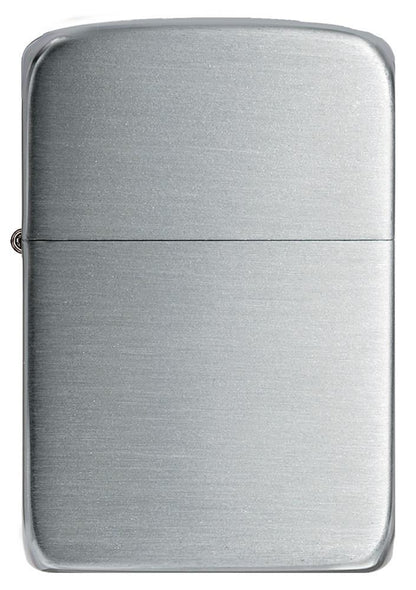 Zippo Aansteker 1941 Replica in sterling zilver vooraanzicht in satijn zilver optiek