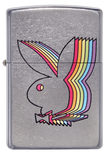 Vue de face du briquet tempête Zippo Playboy
