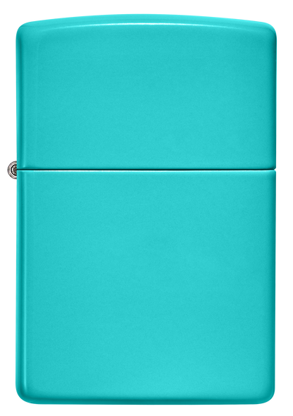 Briquet Zippo vue de face du briquet tempête Zippo Flat Turquoise